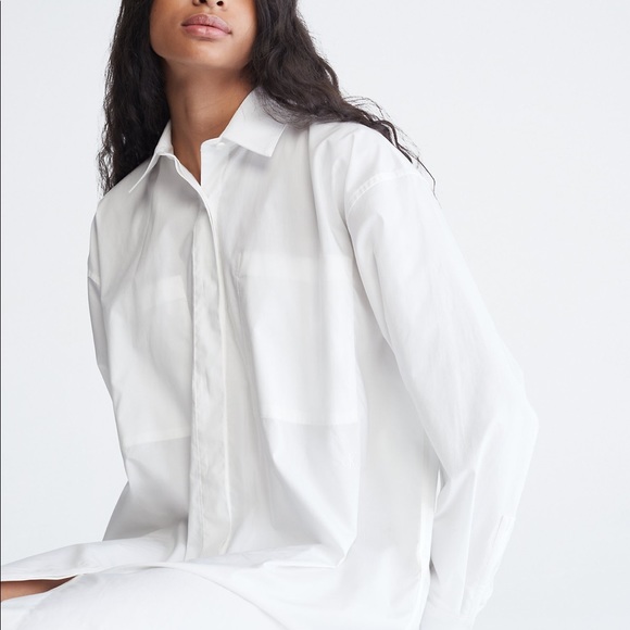 Calvin Klein- Cotton Shirt Dress - with tags - Picture 5 of 9